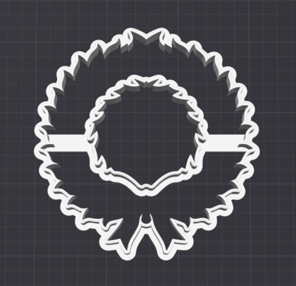 Christmas Wreath Shaped Cookie Cutter